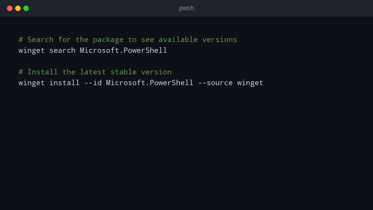 PowerShell terminal showing offline installation steps