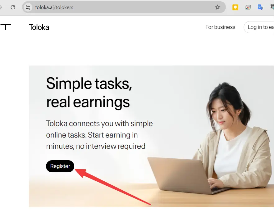 Register on Toloka